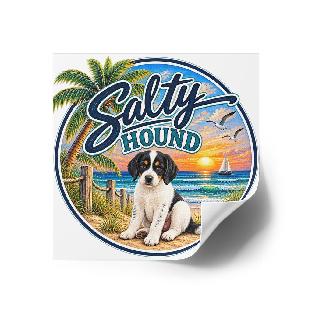 Salty Hound Sunset Sticker