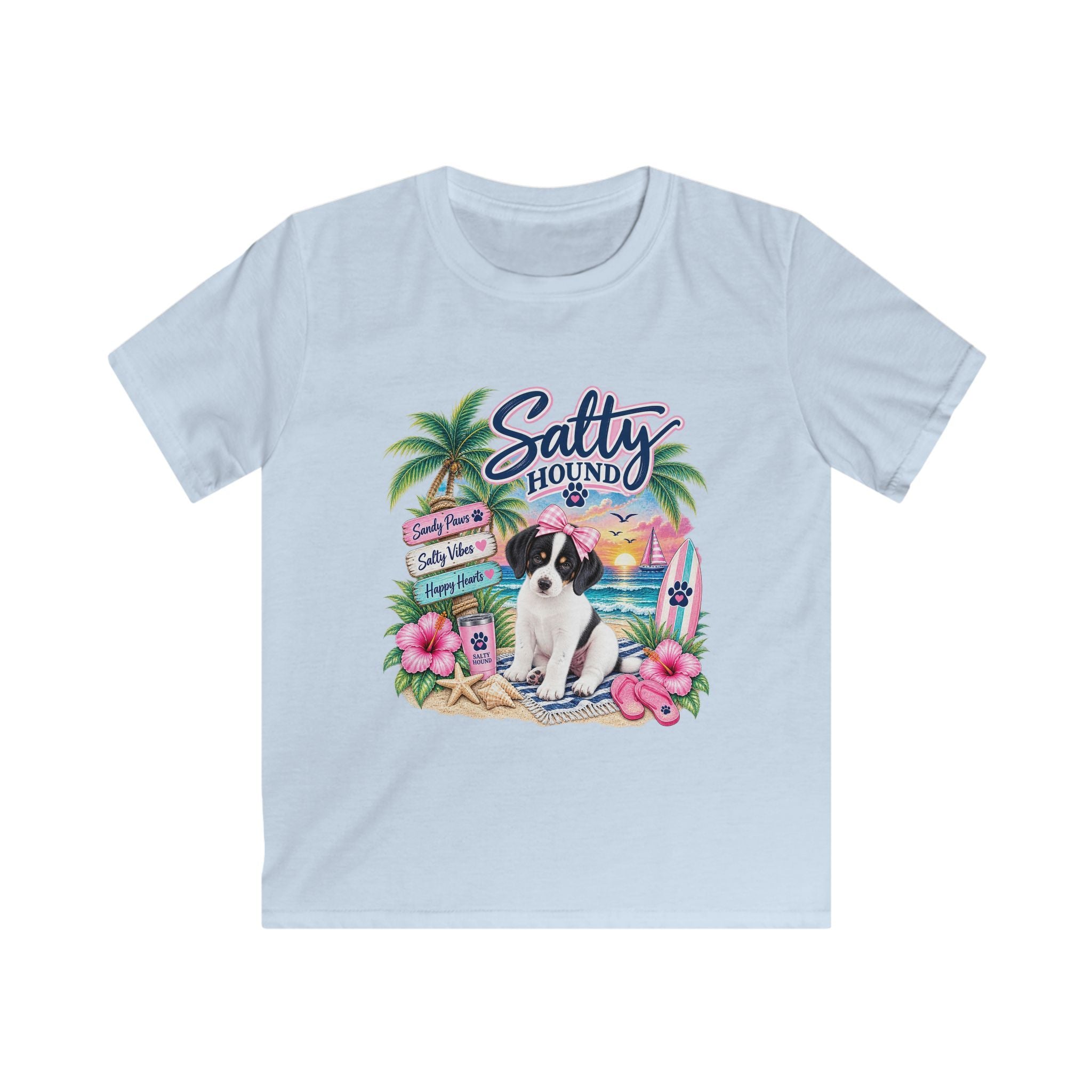 Salty Hound Sandy Paws Kids Beach T-Shirt