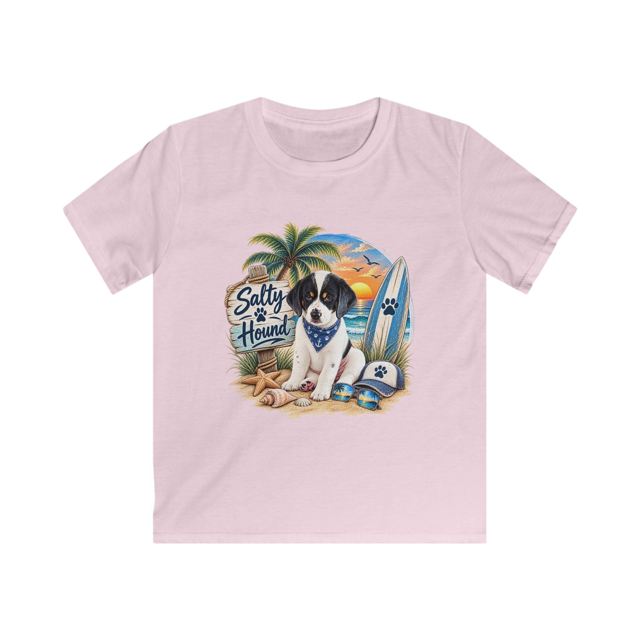 Salty Hound Beach Puppy Kids T-shirt