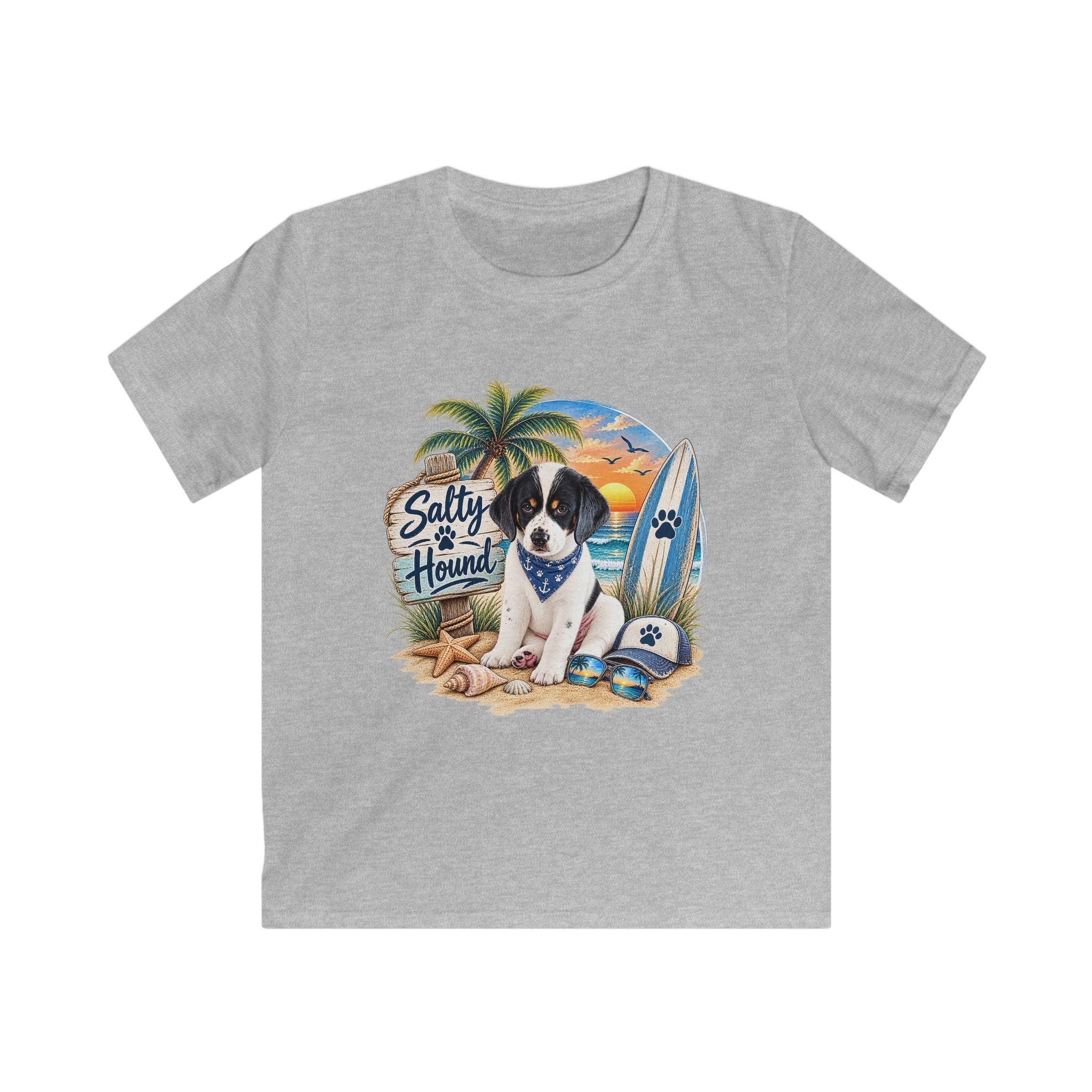 Salty Hound Beach Puppy Kids T-shirt