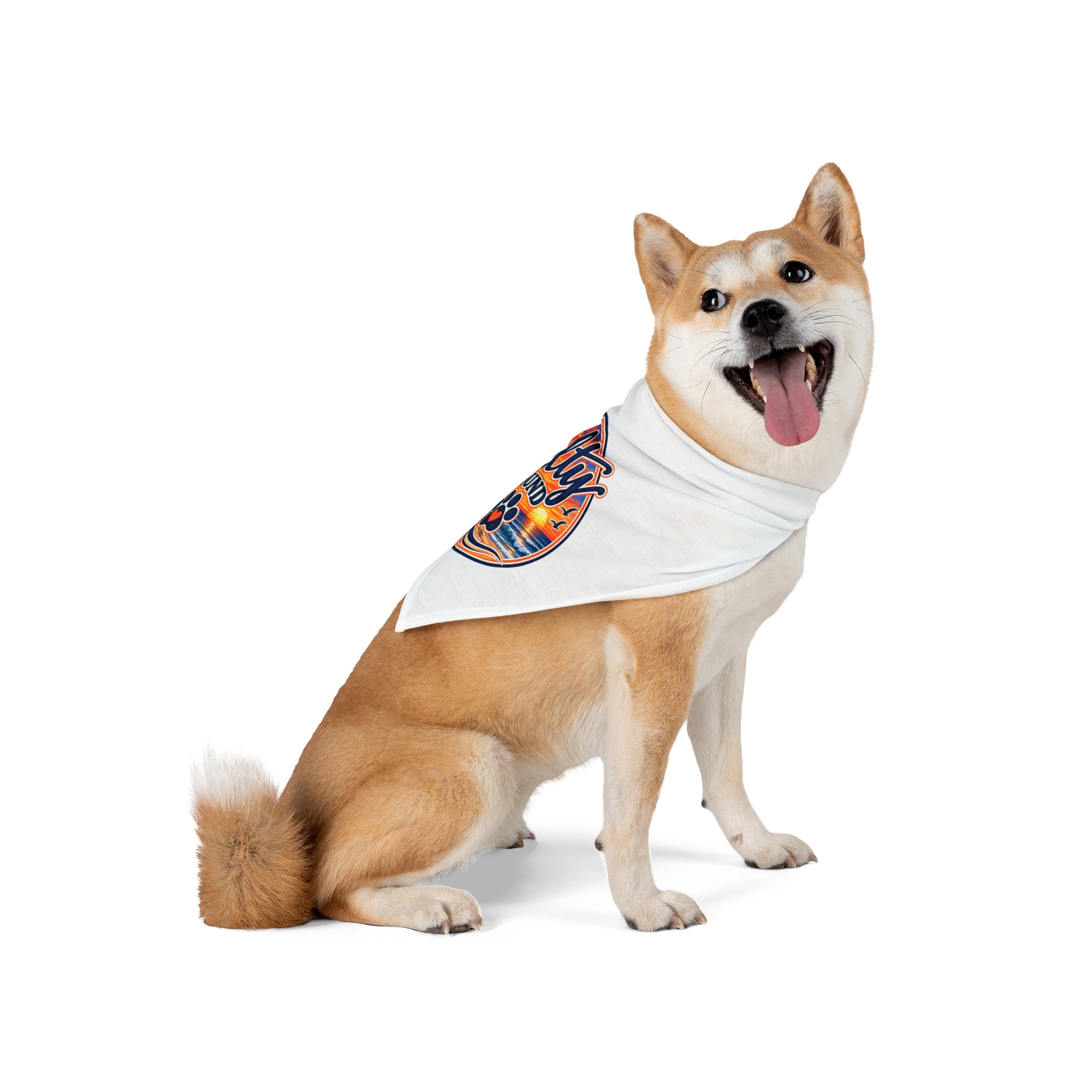 Salty Hound Sunset Logo Bandana