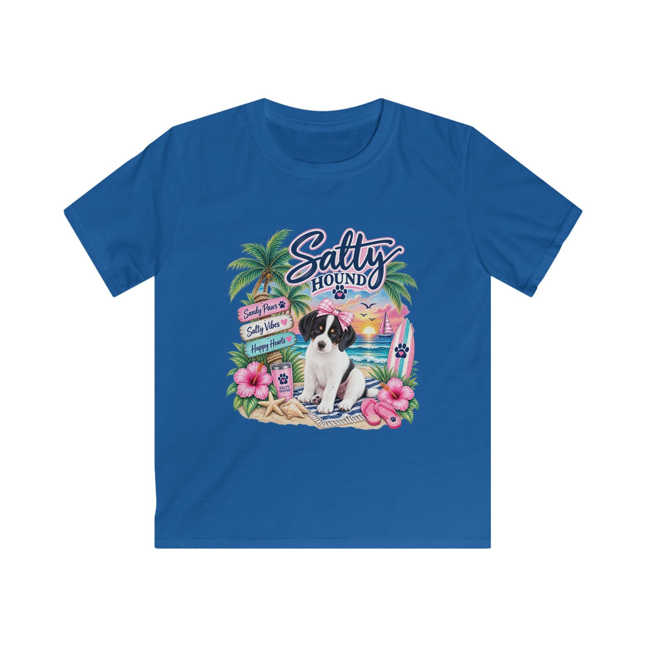 Salty Hound Sandy Paws Kids Beach T-Shirt