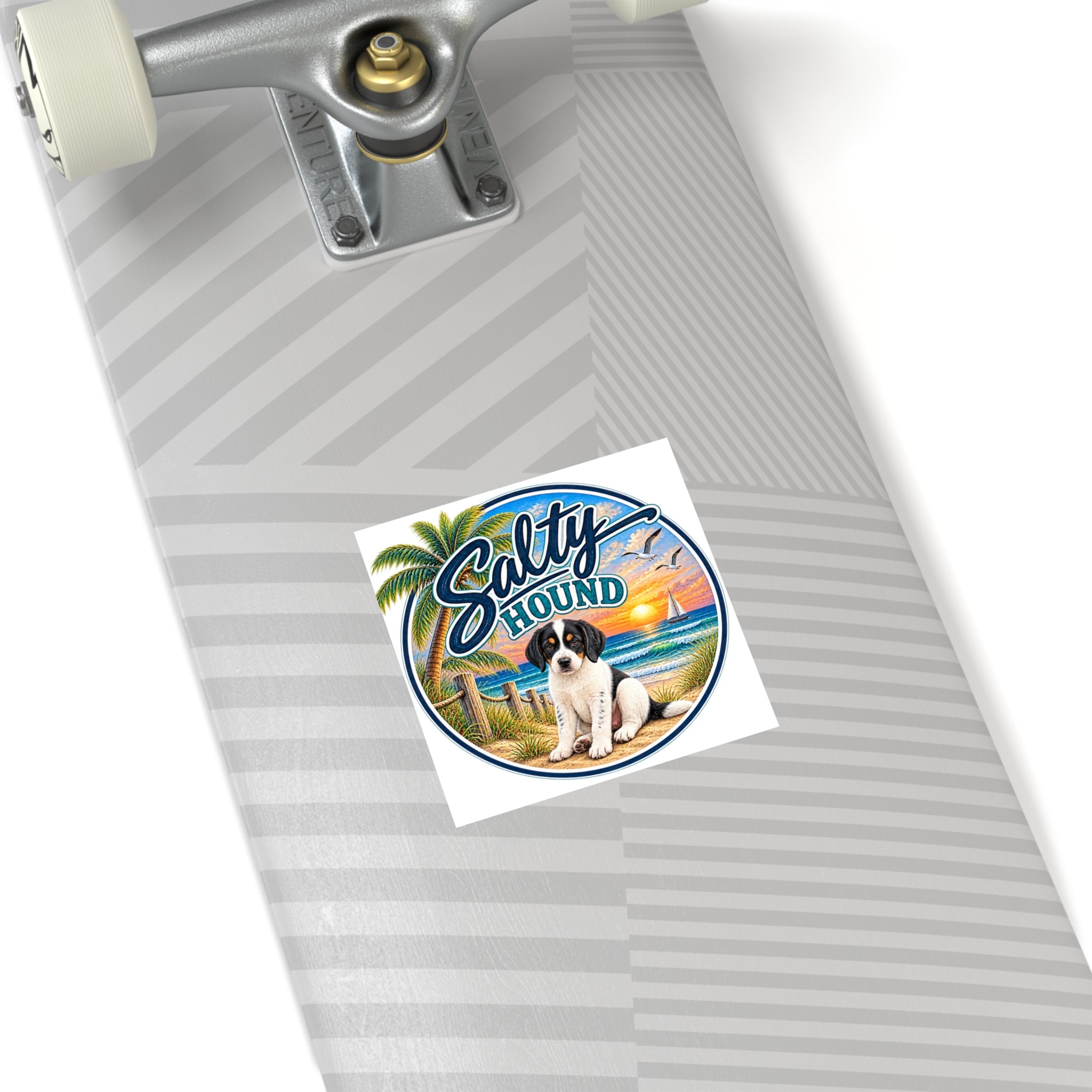 Salty Hound Sunset Sticker