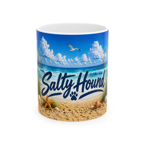 Salty Hound Beach Puppy Ceramic Mug