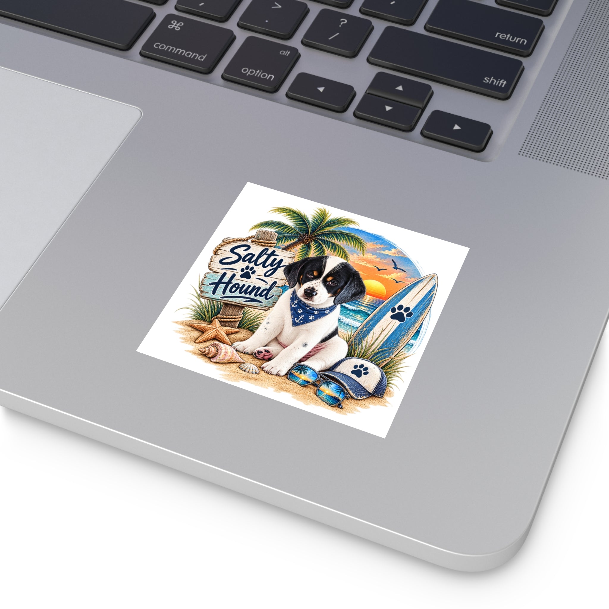 Salty Hound Beach Puppy Sticker