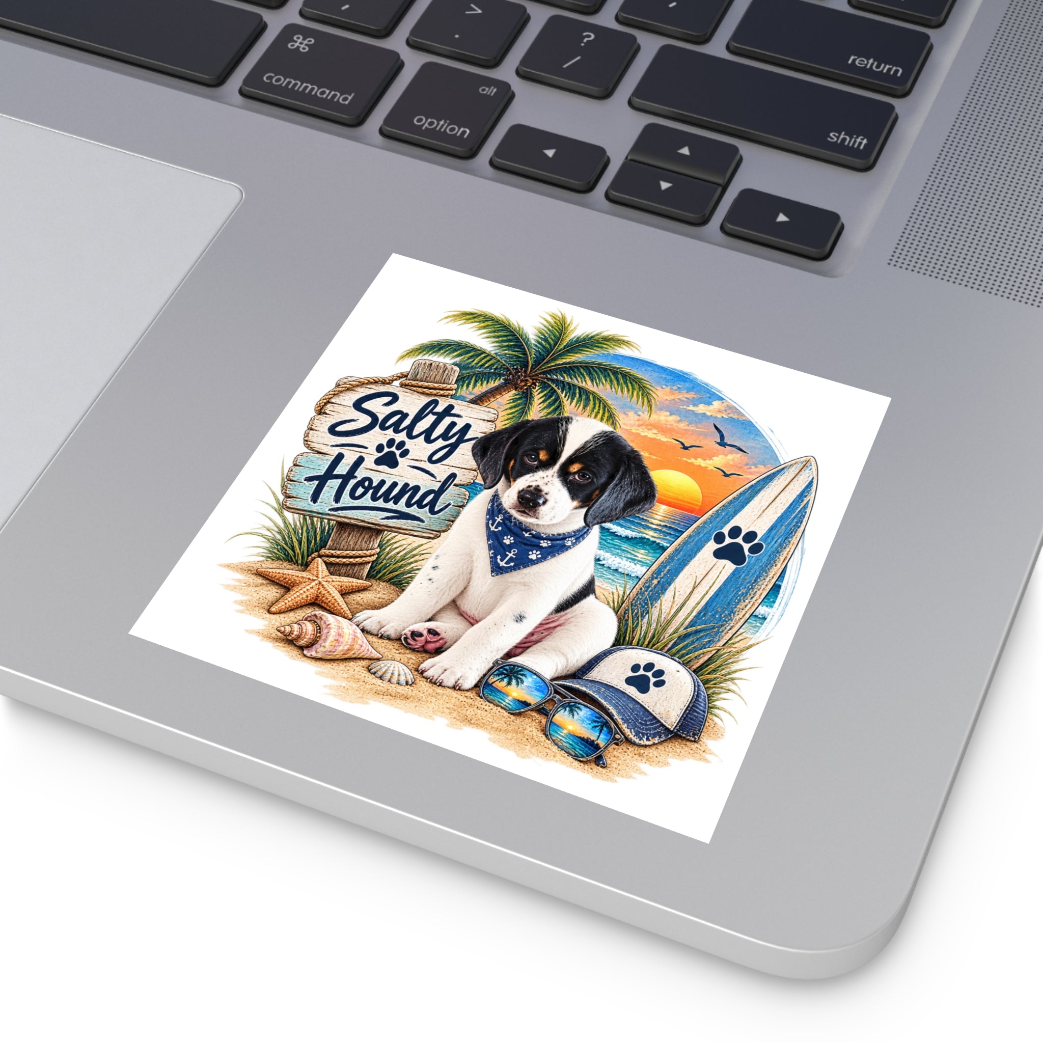 Salty Hound Beach Puppy Sticker