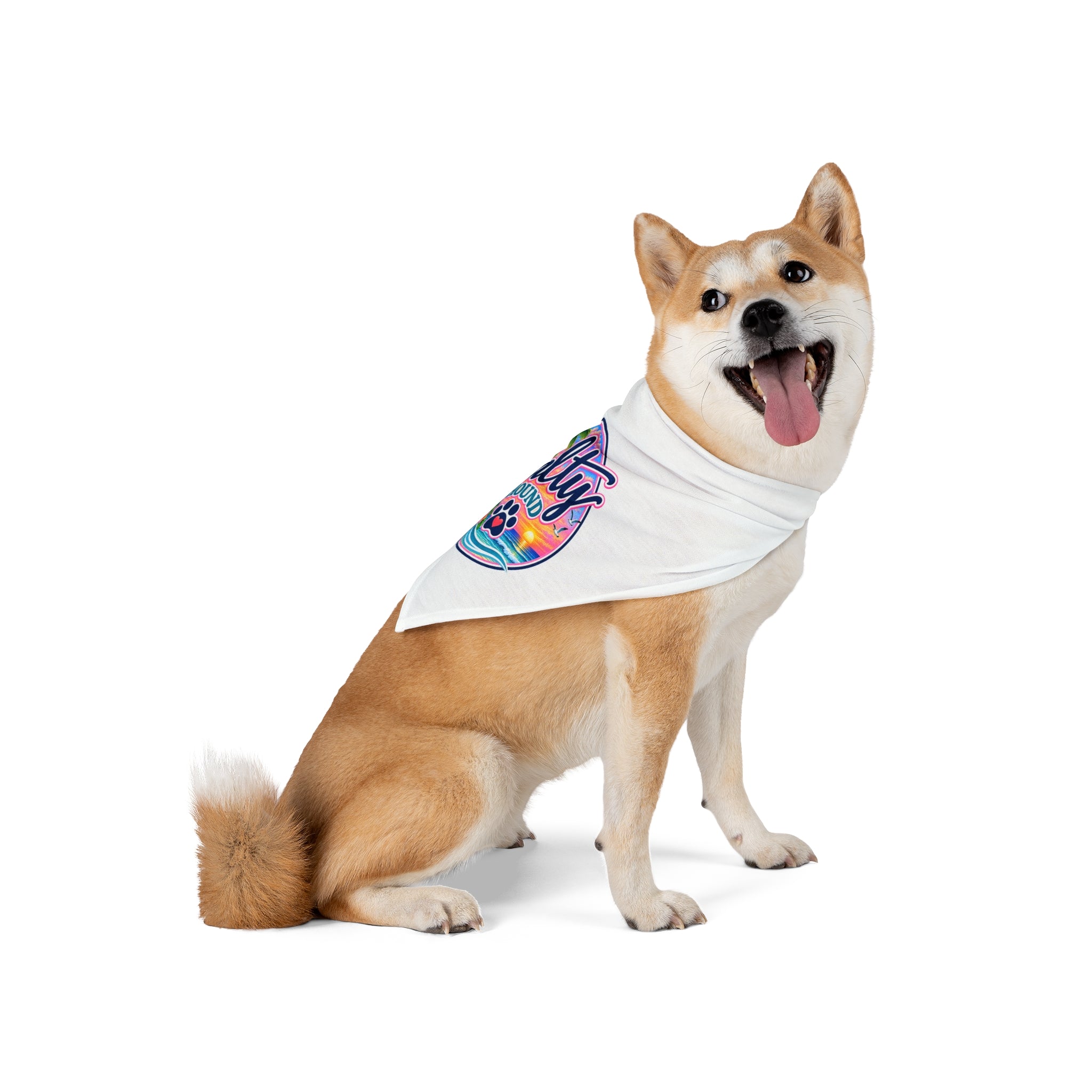 Salty Hound Tropical Logo Bandana