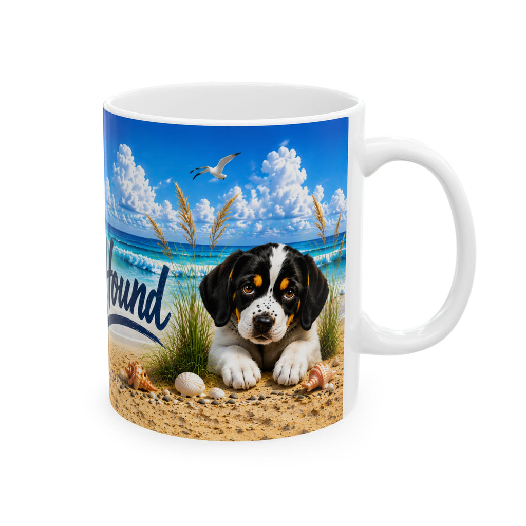 Salty Hound Beach Puppy Ceramic Mug