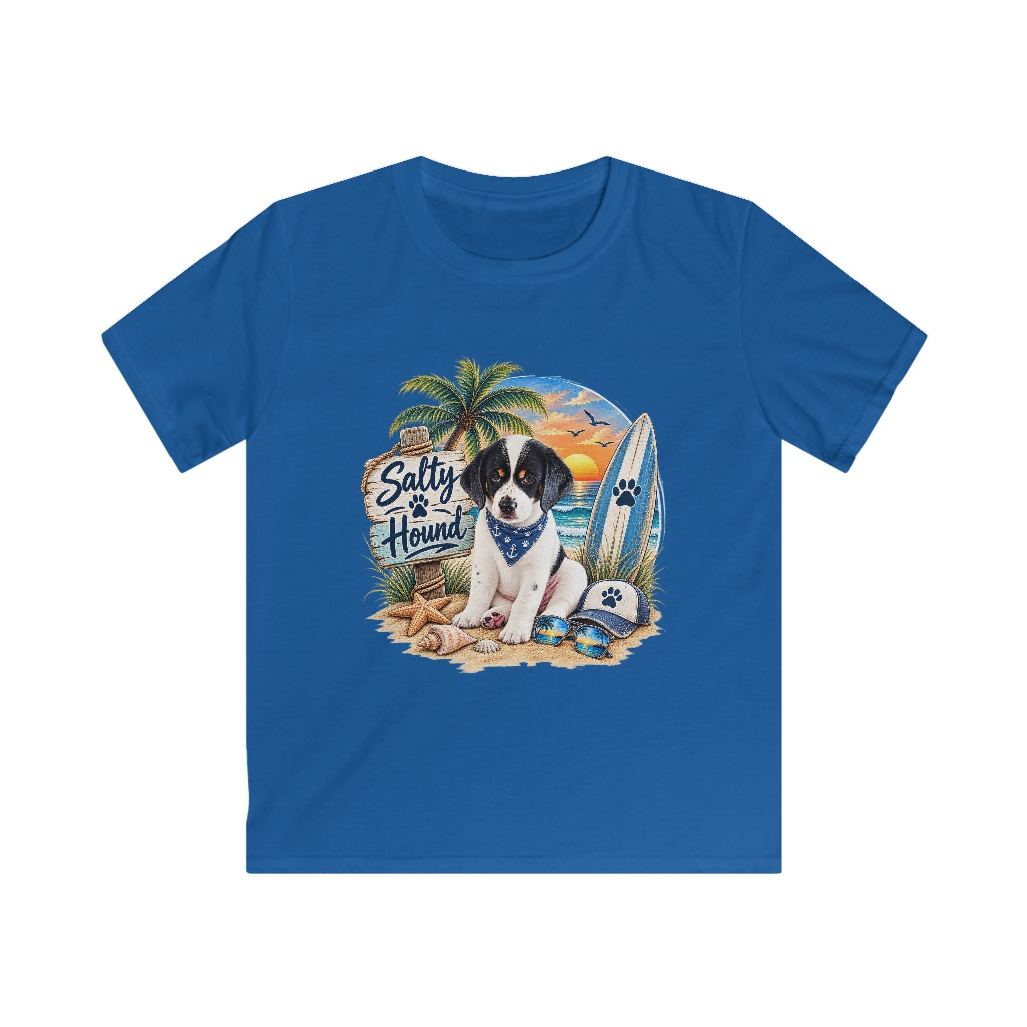 Salty Hound Beach Puppy Kids T-shirt