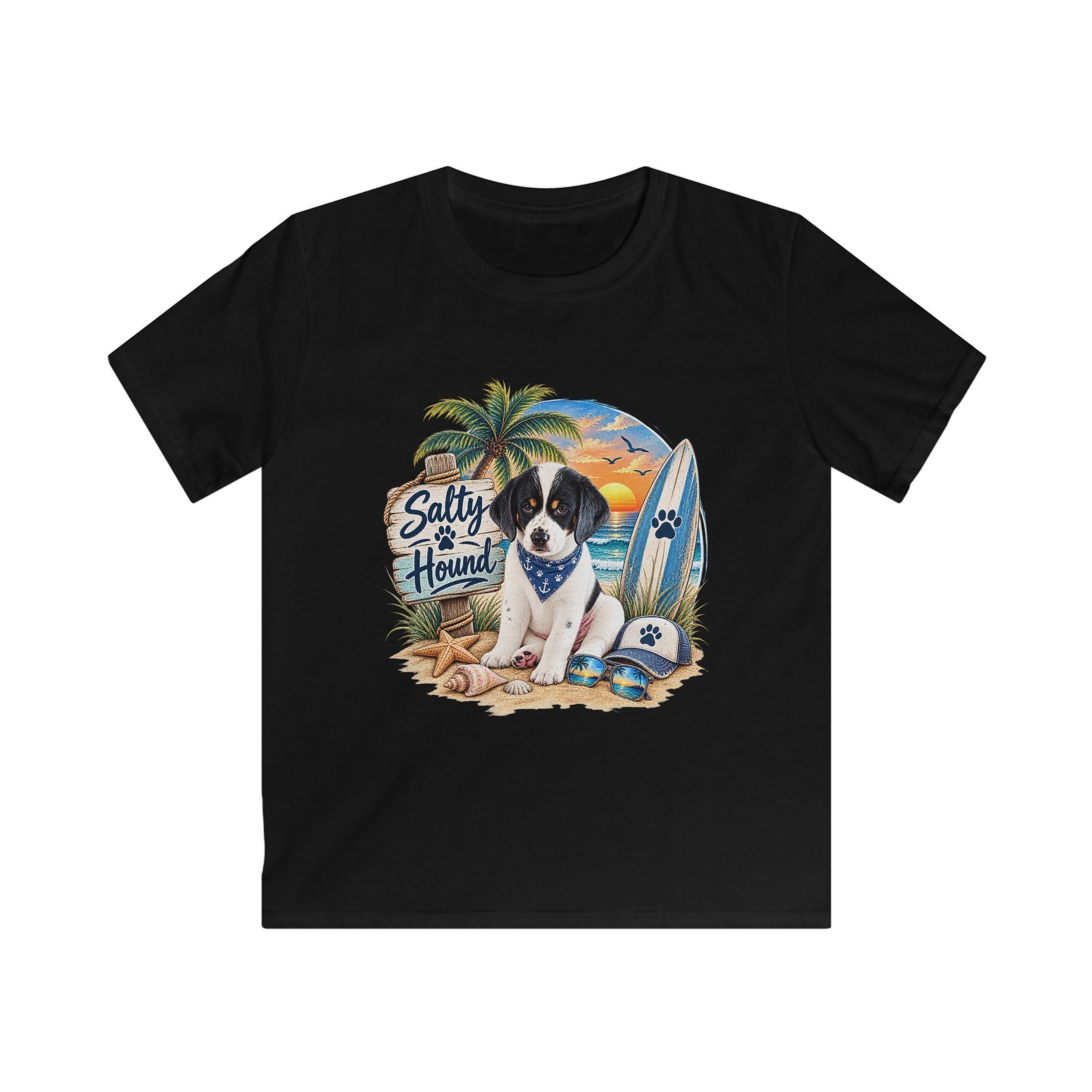 Salty Hound Beach Puppy Kids T-shirt