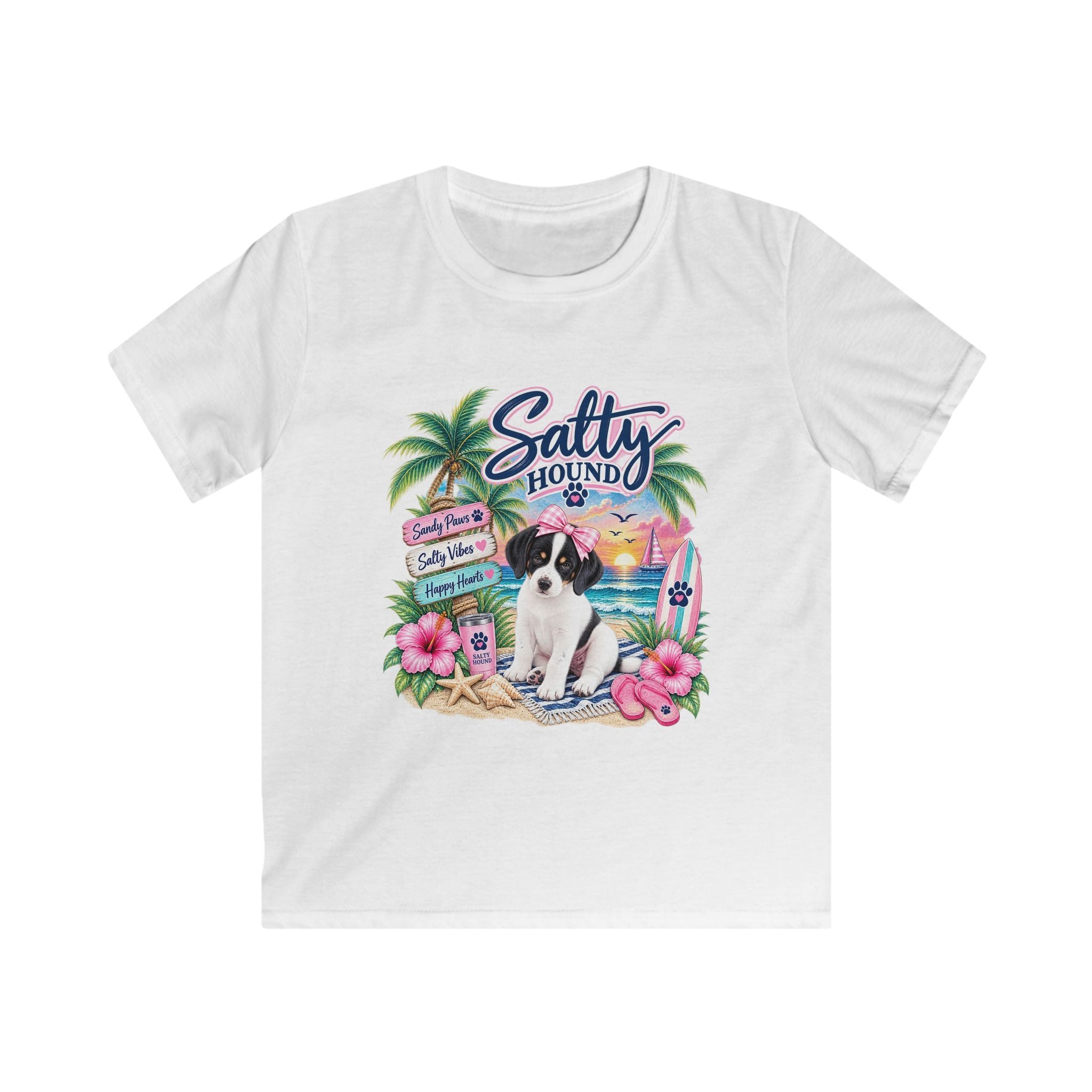 Salty Hound Sandy Paws Kids Beach T-Shirt