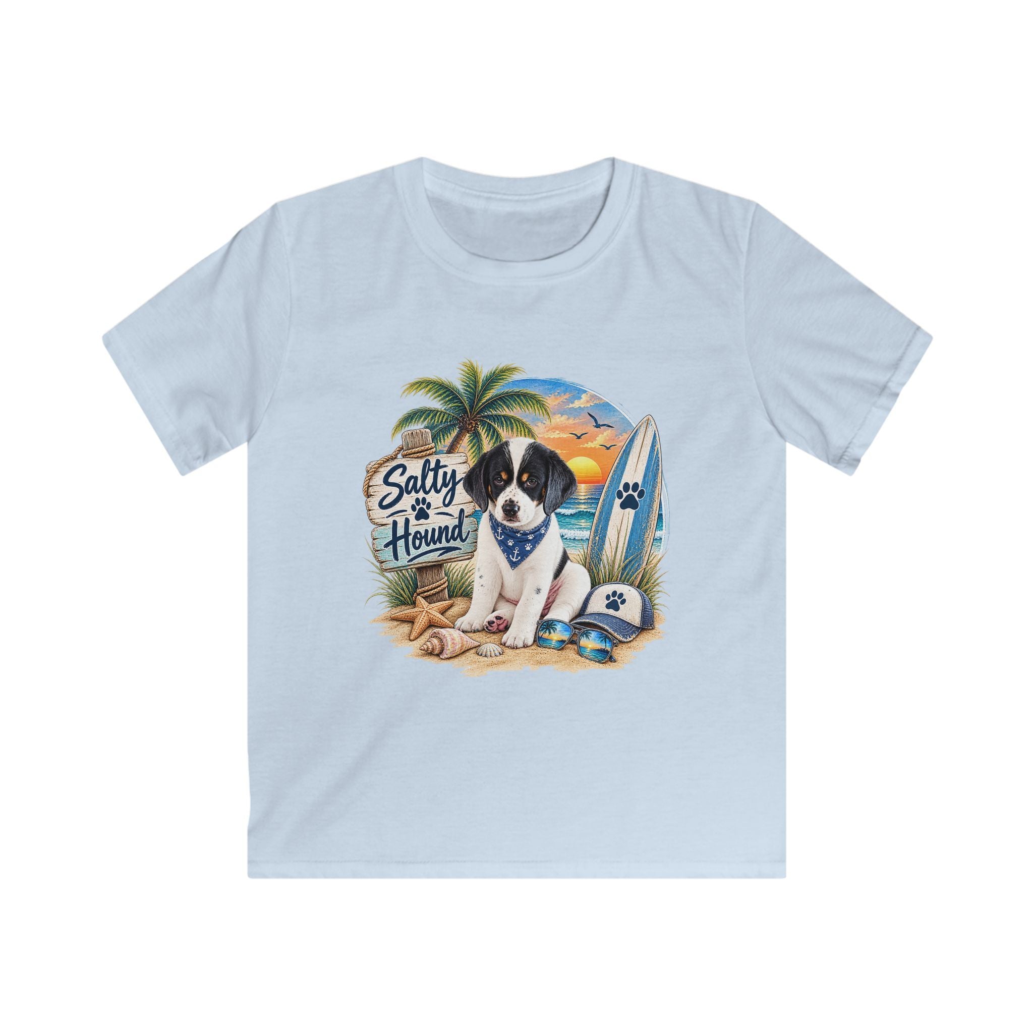 Salty Hound Beach Puppy Kids T-shirt