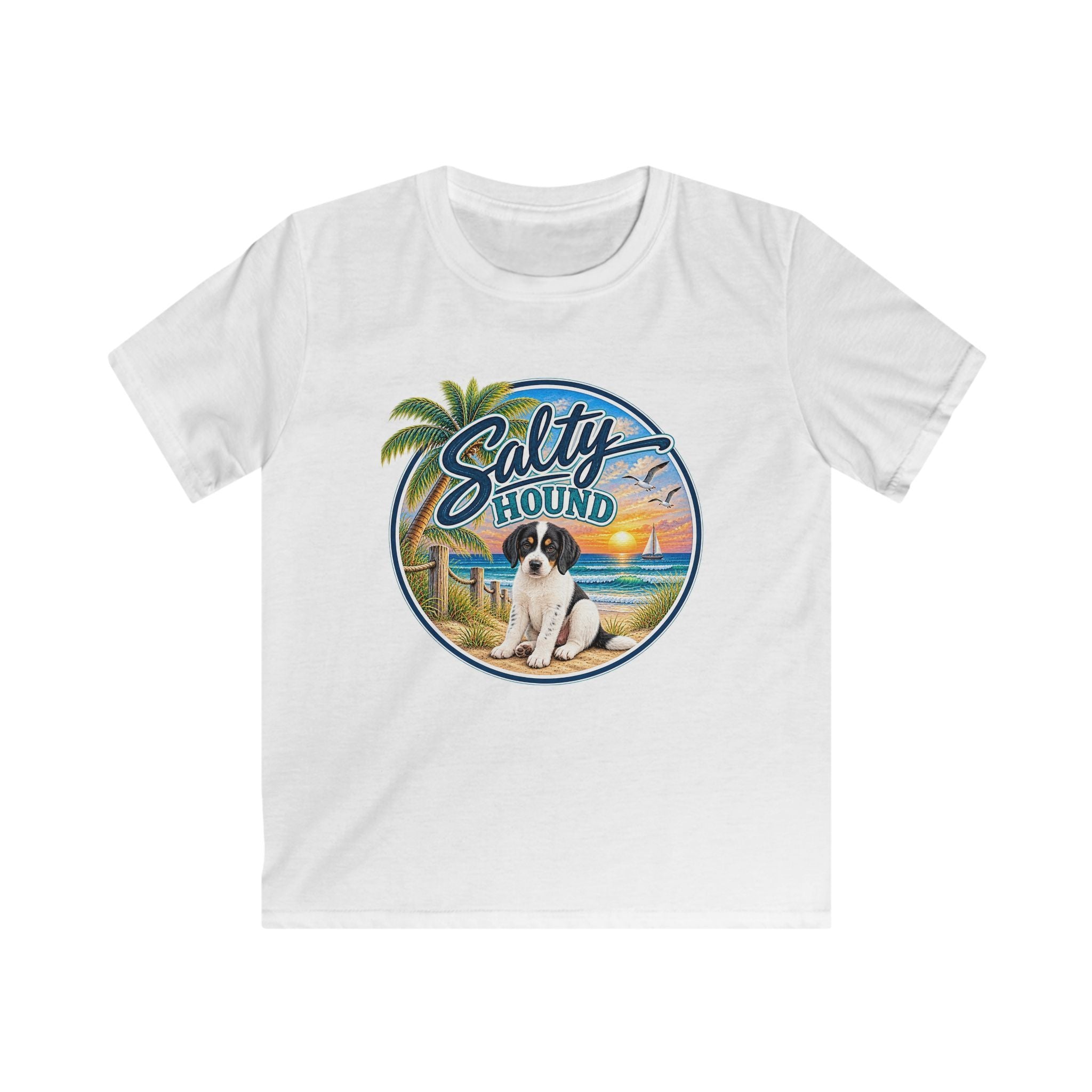 Salty Hound Beachside Puppy Kids T-Shirt