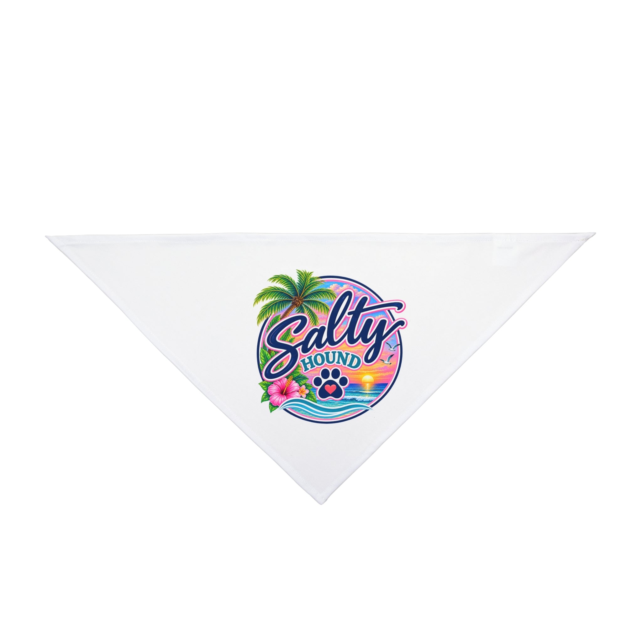 Salty Hound Tropical Logo Bandana