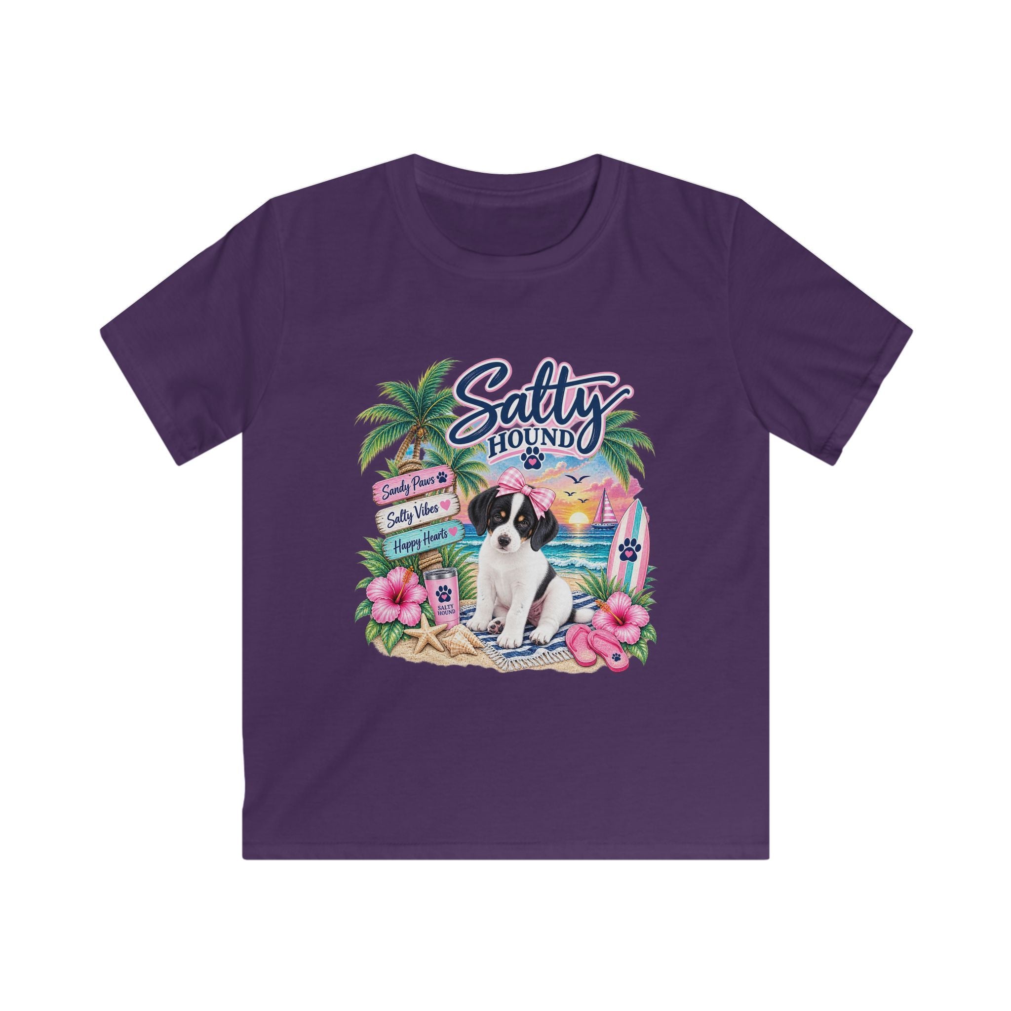 Salty Hound Sandy Paws Kids Beach T-Shirt