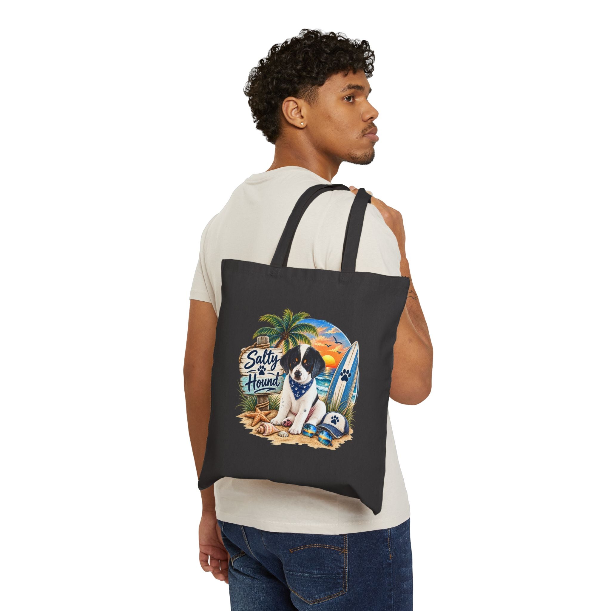 Salty Hound Beach Tote Bag