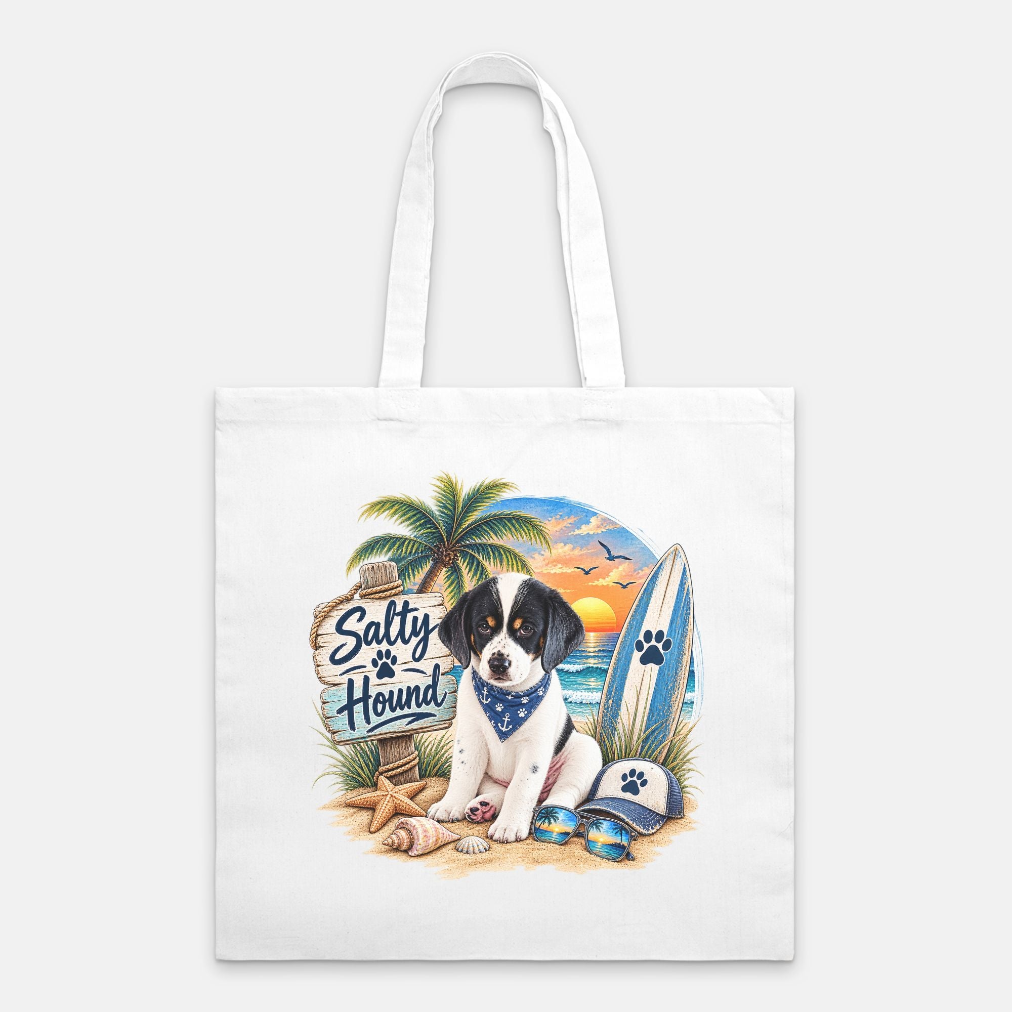 Salty Hound Beach Tote Bag
