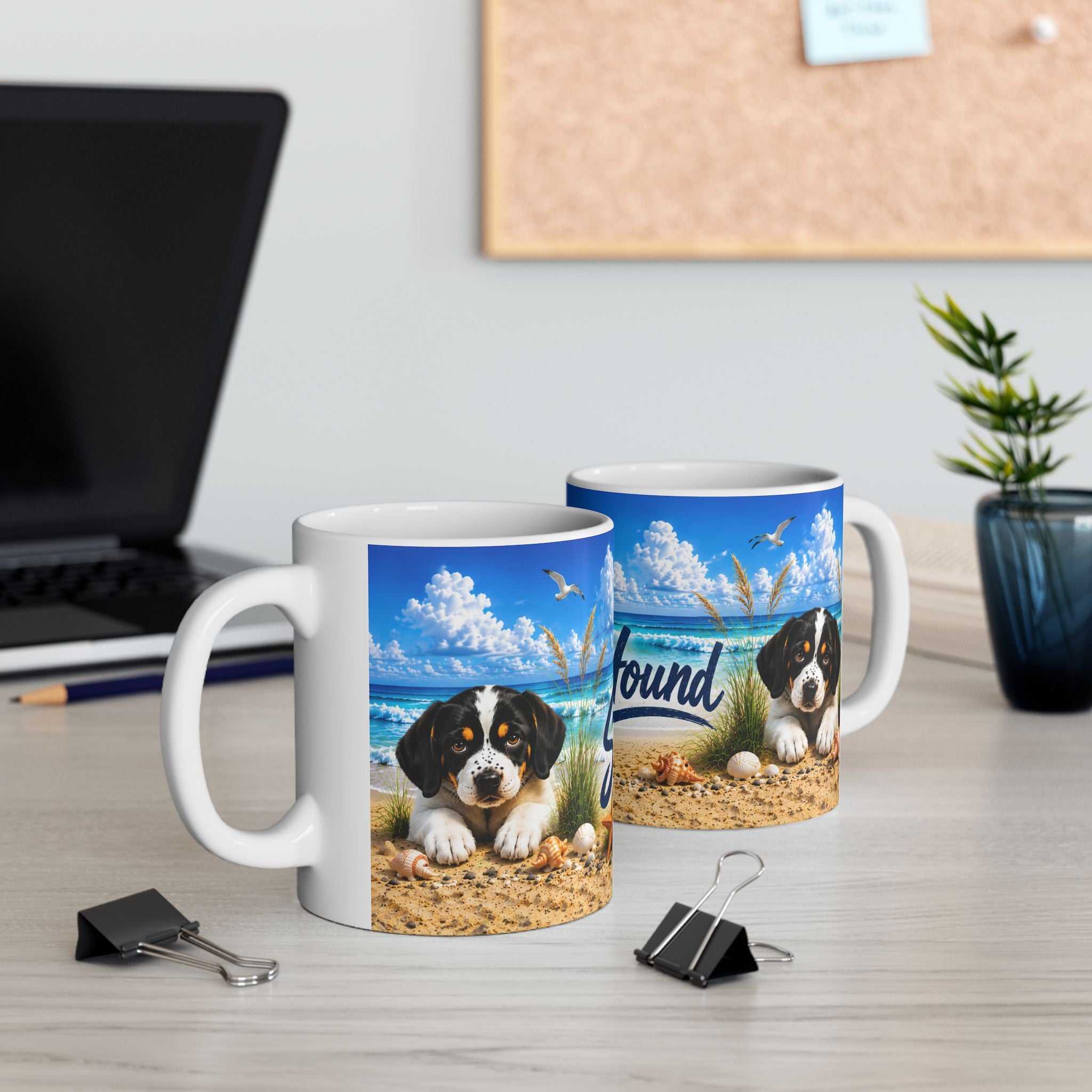 Salty Hound Beach Puppy Ceramic Mug