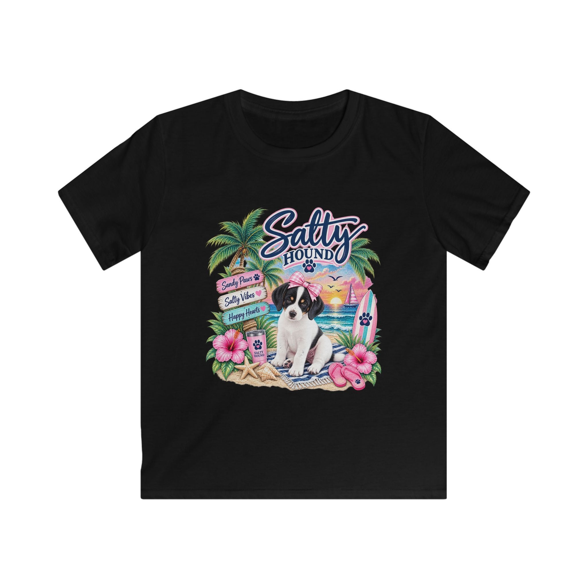 Salty Hound Sandy Paws Kids Beach T-Shirt