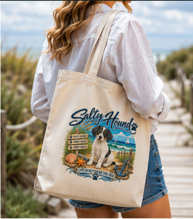 Salty Hound Coastal Canvas Tote