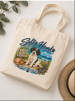Salty Hound Coastal Canvas Tote