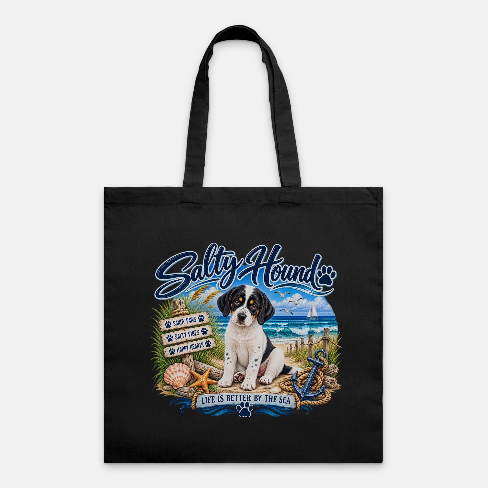 Salty Hound Coastal Canvas Tote